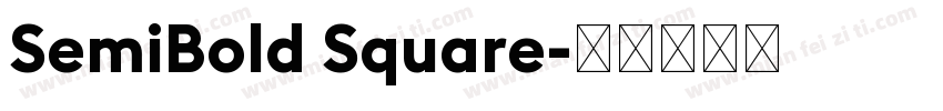 SemiBold Square字体转换